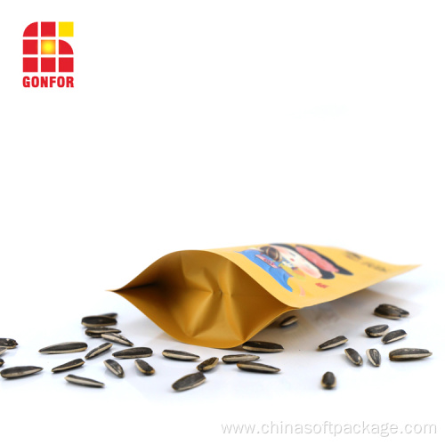 3 layers laminated plastic bag for seed packaging